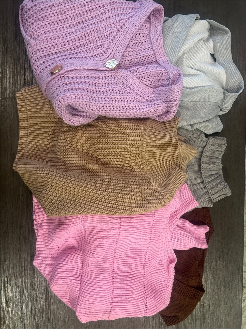 SHEIN Knit Top Bundle – Cardigans & Pullover Sweaters (XS–S, one M)